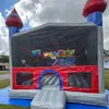 Castillo Inflable, Resbaladilla Acuática para Exteriores, Trampolín, Castillo Travieso con Temática de Dibujos Animados para Interiores, Alberca de Agua, Cama Elástica Inflable Multifuncional