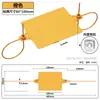 Etiqueta de Plástico Colgante 100*100 Integrada con Tarjeta Zhongtong Yunda Anneng Etiqueta de Identificación Etiqueta de Etiqueta de Lazo de Cable para Entrega Express