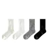 Calcetines de Verano Finos de Algodón de Xinjiang para Mujer, Calcetines de Malla Hueca Estilo Retro de Caña Media, Calcetines Holgados Transpirables Estilo Coreano