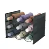 Estante para paraguas, no requiere taladro, para entrada o mesa, estante plegable para paraguas, multicapa, compartimentos con drenaje de agua, pequeño gabinete de almacenamiento
