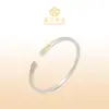 Fushi Pulsera de Plata 999.9 Pie de Pez Nadando en el Agua Pulsera de Plata Chapada en Oro Pulsera de Plata Koi Regalo Regalo del Día de la Madre
