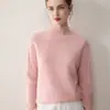 Suéter de Cachemir 100% Puro Kangsai Ni de 14.5 Micrones para Mujer, Tejido de Punto Holgado, Top Base, Ropa Interior