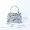 Bolso de hombro tipo cadena de alta gama, totalmente adornado, estilo nuevo, bolso de mano versátil y elegante, bolso cuadrado, adecuado para el trabajo y uso casual, bolso cruzado