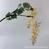 Flor de Poinciana Artificial Transfronteriza Flor de Frijol de Ratán Decoración de Boda Flor Flor de Glicinia Techo Celebridad de Internet Pared Flor Falsa Mayoreo