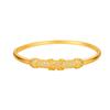 Pulsera de Lujo Ligero de Alta Gama Diseño Nicho Europeo y Americano Hebilla Microincrustada Chapada en Oro Taladro Flash Hebilla de Cinturón Pulsera de Clavos