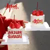 Adeus 2025 Olá 2026 Bolo Simples de Ano Novo Decoração Acrílica Topper Decoração de Mesa de Sobremesa de Véspera de Ano Novo