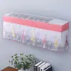 Funda de encaje para aire acondicionado de ventana, protector de viento para aire acondicionado, no es necesario quitar al usar, previene el soplo directo, cortina de viento colgante, venta al por mayor de fábrica