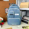 Mochila Escolar para Hombre Ligera Impermeable para Estudiantes de Primaria, Secundaria y Universidad Estilo Coreano Doble Correa para el Hombro Gran Capacidad Versátil para Viajes