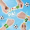 Pulseras de Slap de Fútbol Transfronterizas, Anillos de Slap de Dibujos Animados, Pulseras de Decoración para Fiestas, Accesorios para Animación