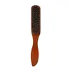 Cepillo para Barba de Cabeza de Aceite para Hombre de Venta Caliente Transfronterizo Cepillo para Barba de Madera Maciza con Mango Largo Cepillo Limpiador de Cerdas de Cerdo Peine de Peluquería Cepillo para Peinar
