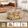 Caixa de Armazenamento Transparente com Grande Capacidade, Extra Grande para Uso Doméstico, Espessada para Roupas, Colchas e Organização de Armazenamento de Tamanho Grande