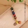 Estilo Chino Mismo Estilo Carácter Fu Esmalte de Color Semimanual Colgante para Teléfono Móvil Llave de Coche Colgante Bestia Dorada Devoradora Estilo Palacio Wen Chuang