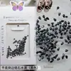 Paquete de Materiales de Circonita Cisne Blanco y Negro, Pedrería de Fondo Plano, Espiga de Trigo, Marquise, Lágrima, Pedrería para Uñas, Decoraciones Populares para Uñas