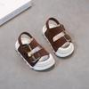 Sandalias Casuales para Niño Verano 2025 Zapatos de Playa para Niña Sandalias de Punta Abierta Color Sólido Antideslizantes Sandalias Transpirables