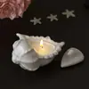 Frasco de Almacenamiento con Tapa con Forma de Caracola Estilo Ins Transfronterizo, Molde de Silicona para Taza de Velas de Yeso Aromaterapia con Forma de Caracola