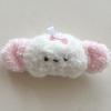 Lindo colgante de cachorro de hueso de peluche de dibujos animados, accesorios de bricolaje, bolso, decoración de ropa, broche, material