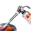 Maçarico tipo cartucho, maçarico de ignição de alta temperatura, churrasqueira ao ar livre, cozimento, queima de cabelo, maçarico de spray à prova de vento doméstico