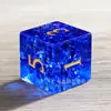 Venta Caliente D6D20 Dados Individuales para el Juego de Dungeons and Dragons Dado de Cristal Azul Zafiro con Estallido Cristal K9 Dnd
