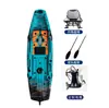 25 caiaques novos alargados, modulares, para uma pessoa, para pesca com isca artificial, com propulsão elétrica acionada pelos pés, portátil