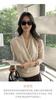 Suéter de Cashmere com Decote em V Cruzado para Mulheres Moda de Ano Novo Suéter Macio Pulôver Malha Solta Curta para Usar por Baixo Roupa de Outono e Inverno