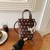 Bolso de Hombro Nuevo de Lunares 2026 para Mujer, Bolso Cuadrado Pequeño Estilo Coreano, Bolso de Mano Versátil para el Trabajo con Linda Decoración de Dálmata