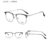Dr. Lori Ultra Ligero Titanio Puro Miopía Gafas Marco Sven Moda Mostrado Marco de Titanio Tiranosaurio Rex Mismo Marco de Gafas