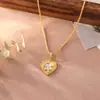 Colar com Pingente Estilo Pintura a Óleo Jardim de Monet Levemente Luxuoso High-End Amor Barroco Pérola de Água Doce Natural Colar para Mulheres