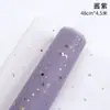Estampado en Caliente Estrella y Luna de Lentejuelas Flor Envuelto en Gasa Ramo de Rosas de Gasa Malla para Empaque de Flores de Hada Material de Malla Venta al por Mayor