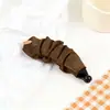 Nuevo Pinza Banana Satinada Plegada de Gama Alta de Moda para la Parte Posterior de la Cabeza, Pinza Vertical para Cola de Caballo Alta, Pinza Retorcida, Pinza Horizontal a la Moda