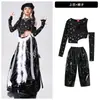 Roupas Infantis de Jazz Dança Tendência Cool Roupa de Performance de Rua Jazz Infantil Moda Outono e Inverno Conjunto Cool Picante de Ano Novo