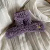 Color Macarrón Clip de Navidad Rojo Nuevo Clip Tiburón de Alta Gama en la Parte Posterior de la Cabeza con Pinzas Grandes para el Cabello y Accesorios para el Cabello