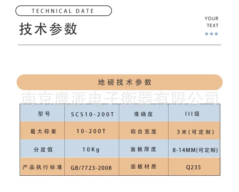 技术参数