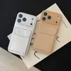 Adecuado para Funda de Teléfono iPhone 17 Pro Max, Cuero Liso Patrón Lichi Soporte con Ranura para Tarjetas, Cubierta Anti-Caída Apple 16 Transfronteriza 15
