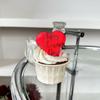 Estilo ins marcado Día de San Valentín labios de amor decoración de pastel de amor Feliz Día de San Valentín decoración de pastel acrílica