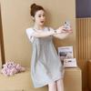 Vestido de Grávida Primavera e Verão Estilo Ocidental Moderno Top de Mãe Caimento Solto Slim Pequeno Novo Estilo Vestido Externo Vestido de Grávida da Moda