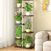 Rack de flores Sala de estar Varanda de chão Rack de armazenamento de flores 2024 Novo suporte para vasos de flores Planta de ferro carnudo multicamadas