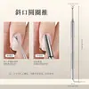 Nueva lima de uñas de doble extremo en forma de herradura para eliminar piel muerta, con un borde biselado para recortar uñas y una superficie de prelijado