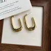 Pendientes Largos Geométricos Exagerados Europeos y Americanos Diseño Elegante Simple Versátil Pendientes de Botón Nicho Lujo Ligero Pendientes de Sentido de Gama Alta
