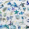 50 Peças de Adesivos para Diário com Estampagem Dourada com Criaturas Marinhas de Desenho Animado, Golfinhos, Baleias e Estrelas-do-Mar para Decoração DIY em Garrafas de Água e Guitarras
