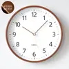 Reloj de Pared Estilo Japonés Reloj de Cuarzo Sala de Estar Hogar Reloj Sencillo Reloj de Pared Estilo Madera Moderna Reloj de Pared Silencioso