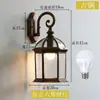 Luminária de Parede Externa Solar Lâmpada de Pátio Rústica Lâmpada de Parede Externa Villa Lâmpada de Parede Super Brilhante Lâmpada de Escada de Casa Varanda Sala de Sol