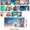 Tarjetas de Felicitación Navideñas Populares Transfronterizas Multiserie Hechas a Mano con Diamantes Juego de 9 Piezas con Sobres Pegatina de Diamante Dibujos Animados Juego de 6 Piezas