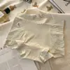 2026 Nueva Ropa Interior Transpirable Sin Costuras de Seda Helada Anti-Exposición Encaje Antibacteriano en la Entrepierna Empalmado Boxer Brief Cintura de Seguridad
