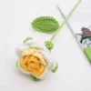 Temporada de Graduación Girasol Rosas de Ganchillo Ramo Tejido con Hilo Día de San Valentín Flores Artificiales Nomeolvides Tulipanes Flores Falsas