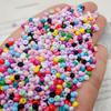 Doméstico Súper Calidad 3mm Pintura al Óleo Color Sólido Cuentas de Vidrio Hecho a Mano DIY Pulsera Collar con Cuentas Abalorios Accesorios de Joyería