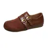 Zapatos Birkenstock Casuales Retro para Mujer 2026 Moda Otoño Nuevo Estilo Hebilla Suela Plana Bailarinas Boca Baja Zapatos Individuales