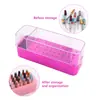 Caja de Almacenamiento para Brocas de Uñas con 40 Ranuras, Transparente y a Prueba de Polvo, para Salones de Uñas y Uso Doméstico, Herramienta para Organizar y Almacenar Brocas