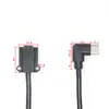 Cable de Carga en Ángulo Izquierdo y Derecho Macho a Hembra Tipo-C Personalizado Cable de Datos Cable de Extensión con Cabezal Hembra Tipo-C con Tornillo