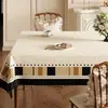 Mantel estilo vintage, a prueba de aceite, impermeable, resistente al calor, fácil de limpiar, lujo ligero, sensación de alta gama, mantel para mesa de centro estilo retro francés