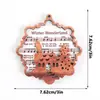 Navidad Transfronteriza Tridimensional de Madera Imán Magnético para Refrigerador Adornos Colgantes de Madera de Ambiente Festivo Colgantes para Decoración de Árbol de Navidad